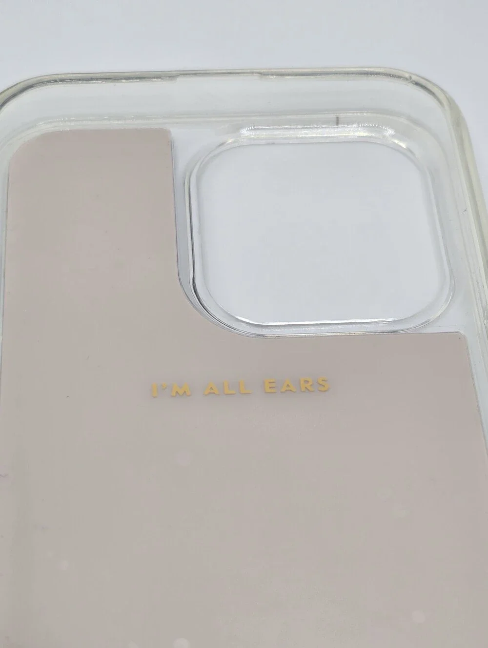NWOT Kate Spade I'm All Ears Black Saffiano Leather Pro Max Case